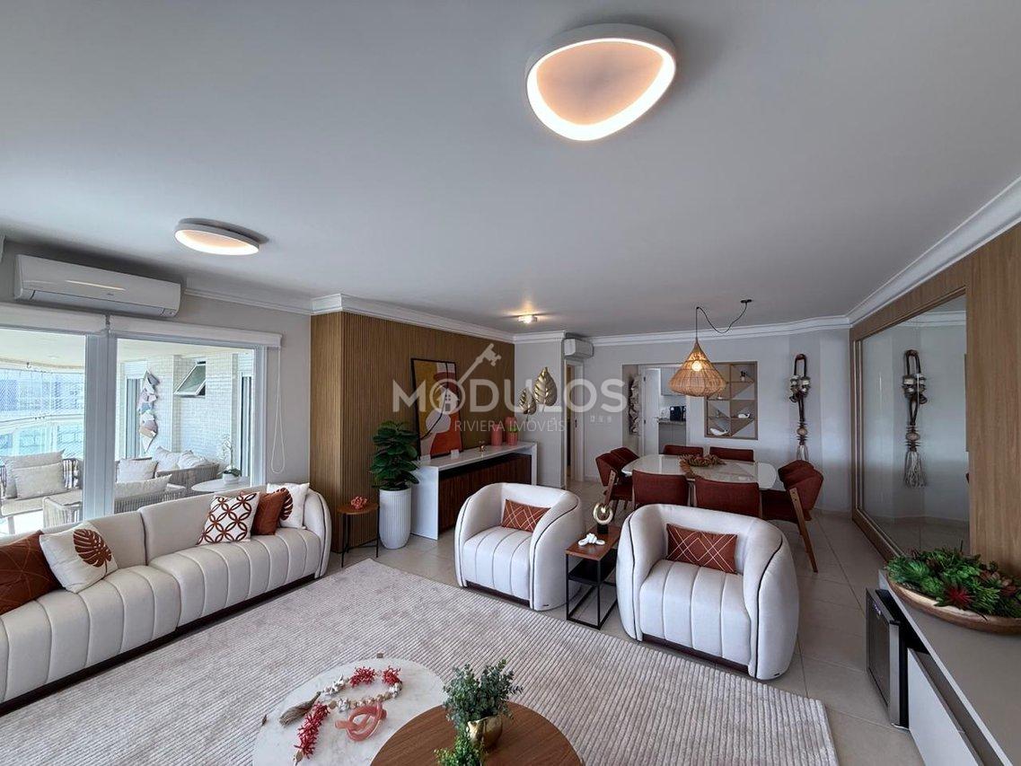 Apartamento amplo decorado com 4 dormitórios à venda, 186 m² por R$ 4.700.000,00 Alameda do Remo Bertioga - 