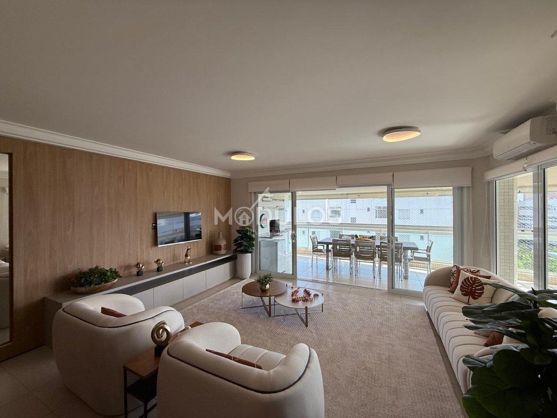 Apartamento amplo decorado com 4 dormitórios à venda, 186 m² por R$ 4.700.000,00 Alameda do Remo Bertioga - 