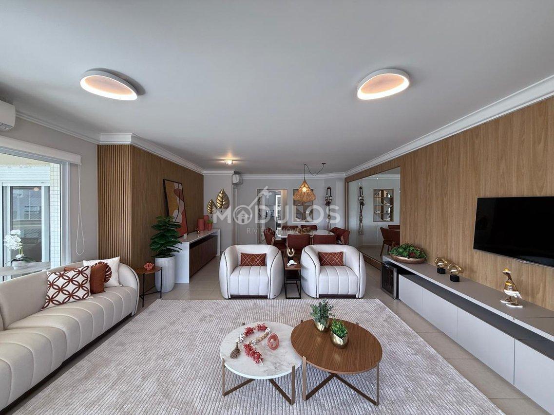 Apartamento amplo decorado com 4 dormitórios à venda, 186 m² por R$ 4.700.000,00 Alameda do Remo Bertioga - 