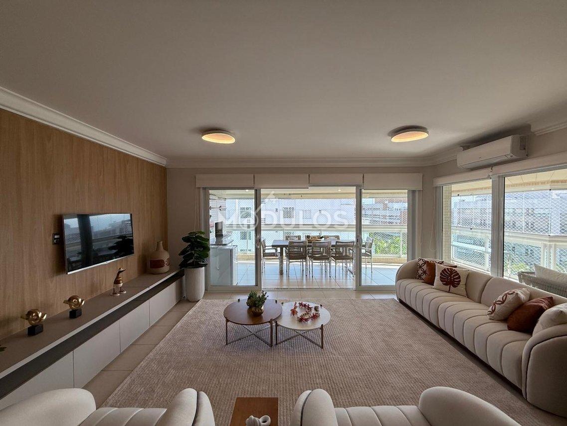 Apartamento amplo decorado com 4 dormitórios à venda, 186 m² por R$ 4.700.000,00 Alameda do Remo Bertioga - 