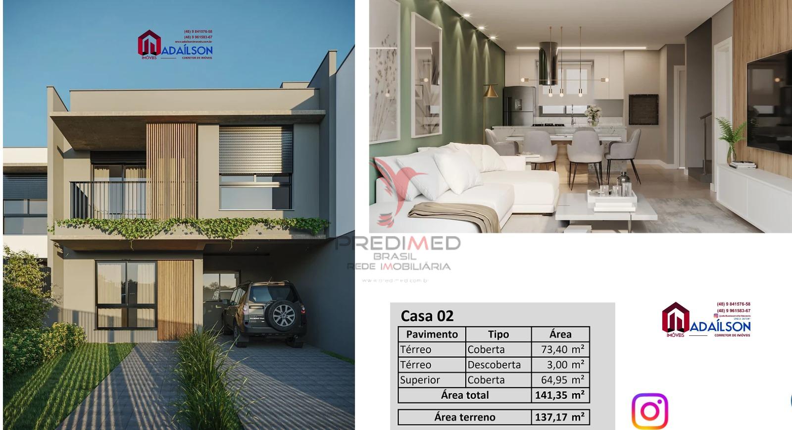 Casa, 3 quartos - Foto 1