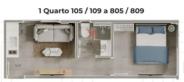 Flat/Apart Hotel, 1 quarto - Foto 6