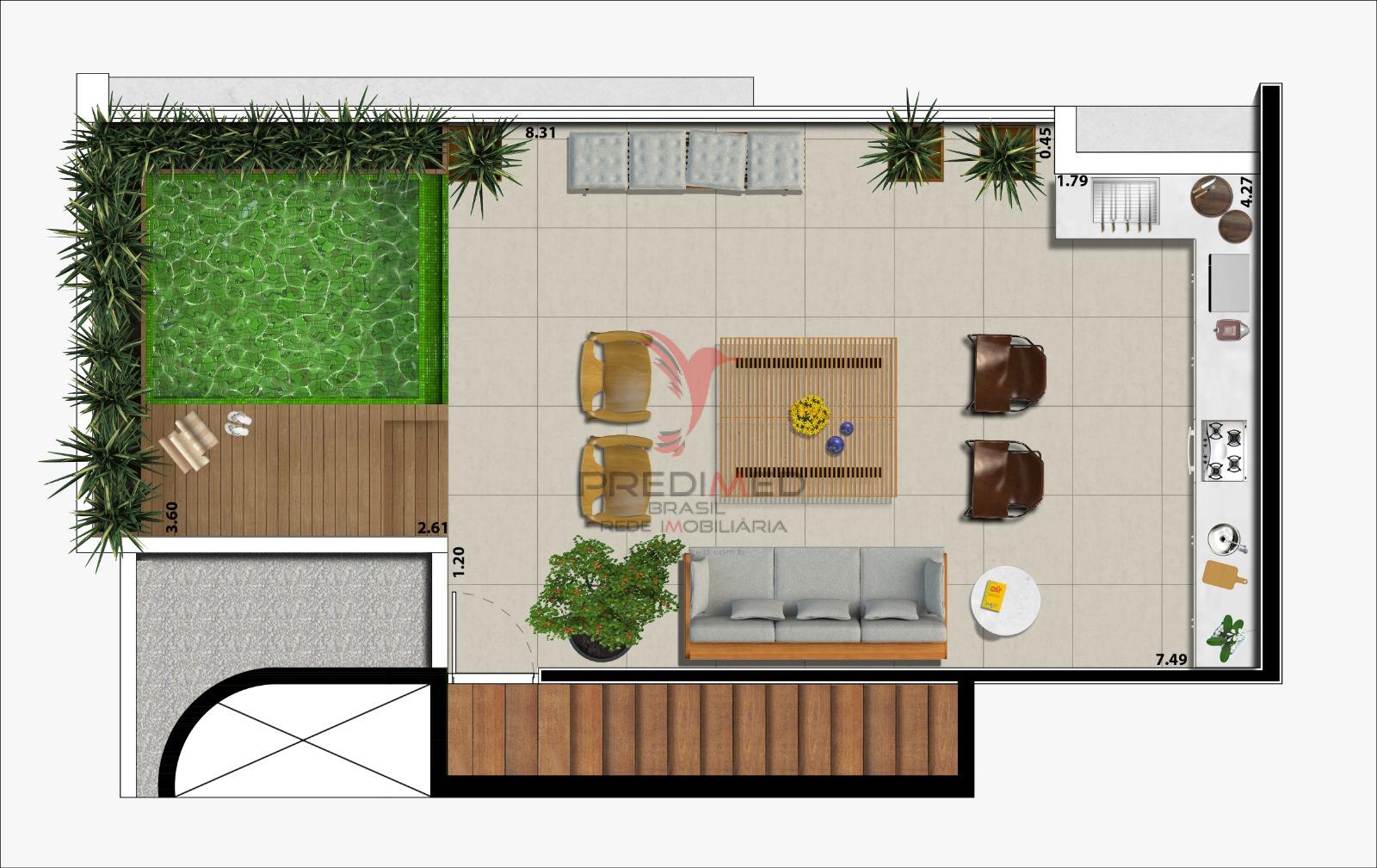 Cobertura, 2 quartos - Foto 9