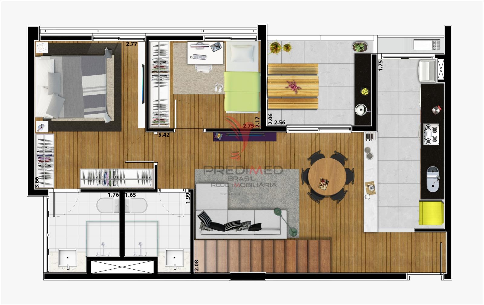 Cobertura, 2 quartos - Foto 11