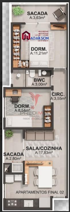 Apartamento, 2 quartos, 72 m² - Foto 11
