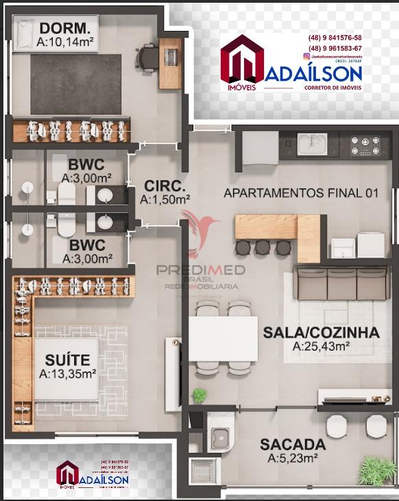 Apartamento, 2 quartos, 72 m² - Foto 12