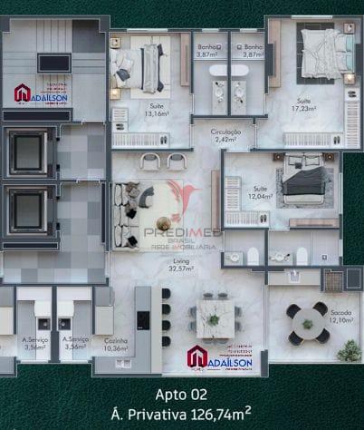 Apartamento, 3 quartos, 127 m² - Foto 21