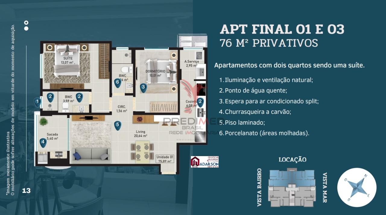 Apartamento, 2 quartos, 76 m² - Foto 15