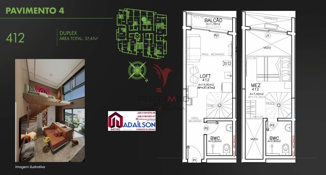 Flat/Apart Hotel, 1 quarto, 37 m² - Foto 41