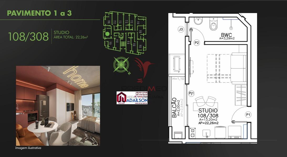 Flat/Apart Hotel, 1 quarto, 37 m² - Foto 36