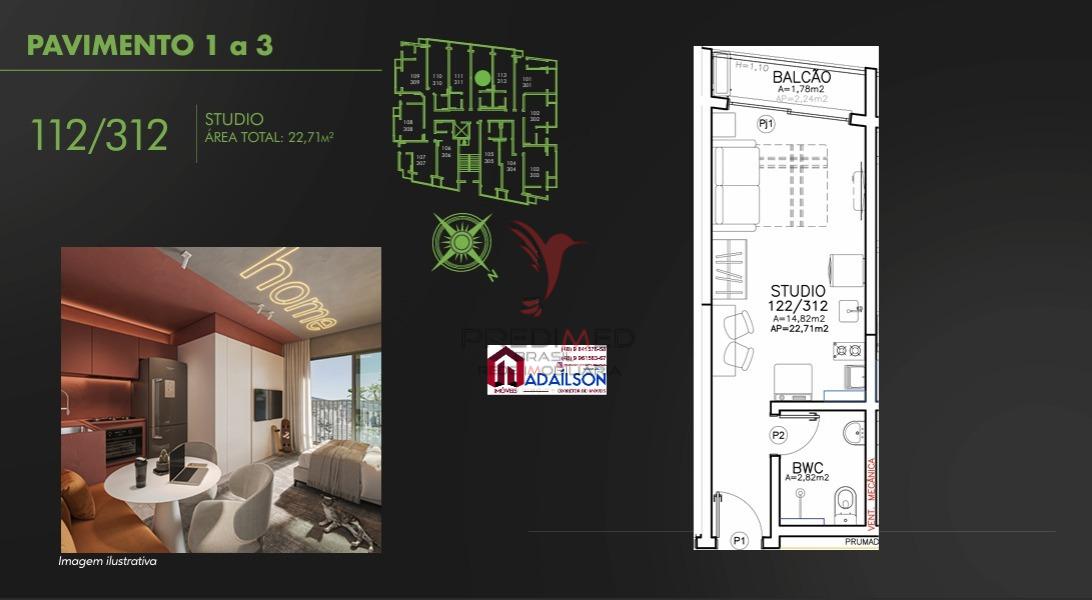 Flat/Apart Hotel, 1 quarto, 37 m² - Foto 40