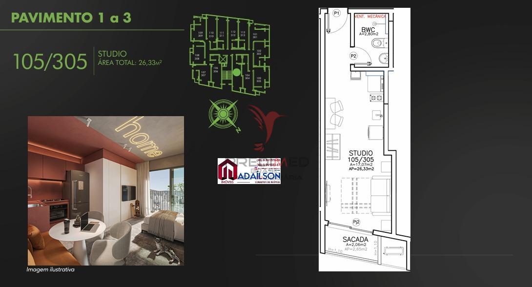 Flat/Apart Hotel, 1 quarto, 37 m² - Foto 33