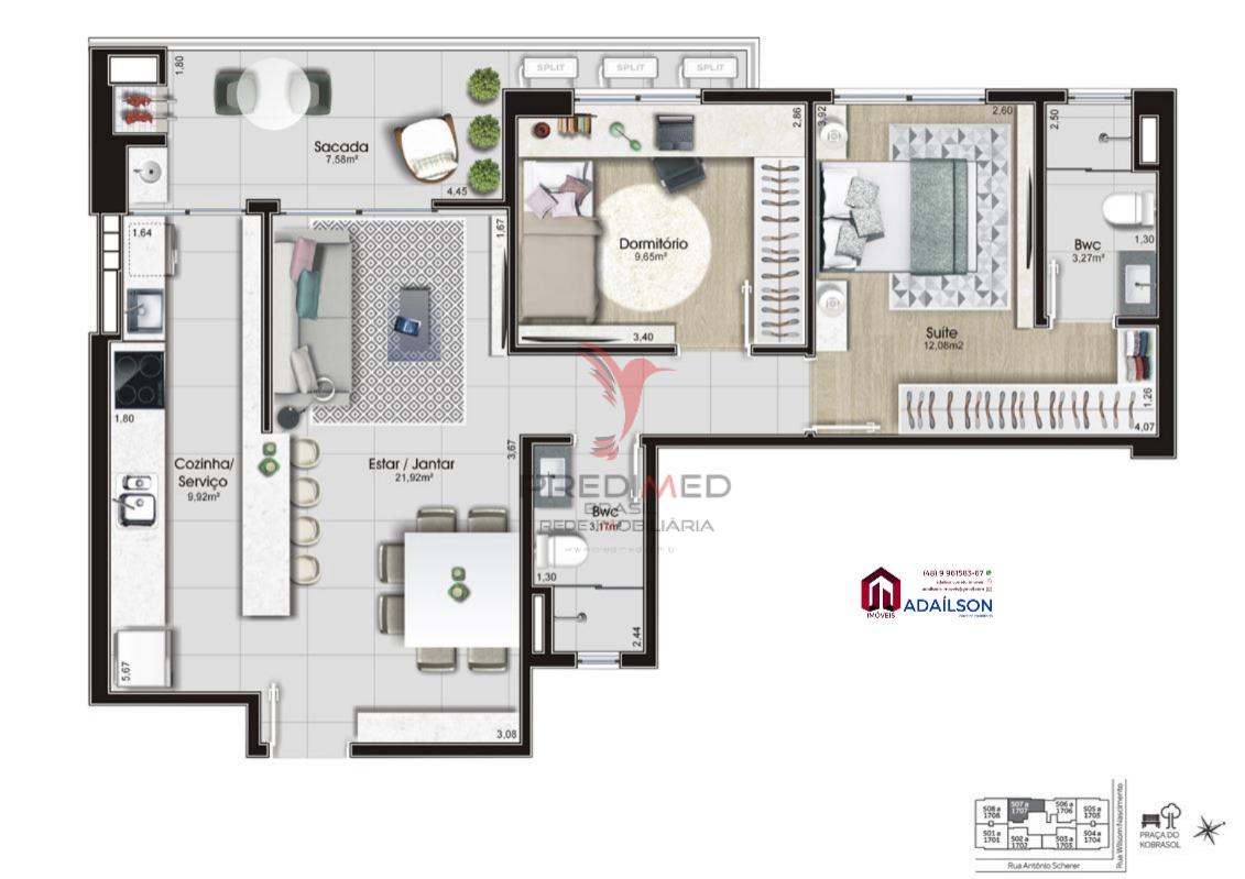 Apartamento, 2 quartos, 84 m² - Foto 19