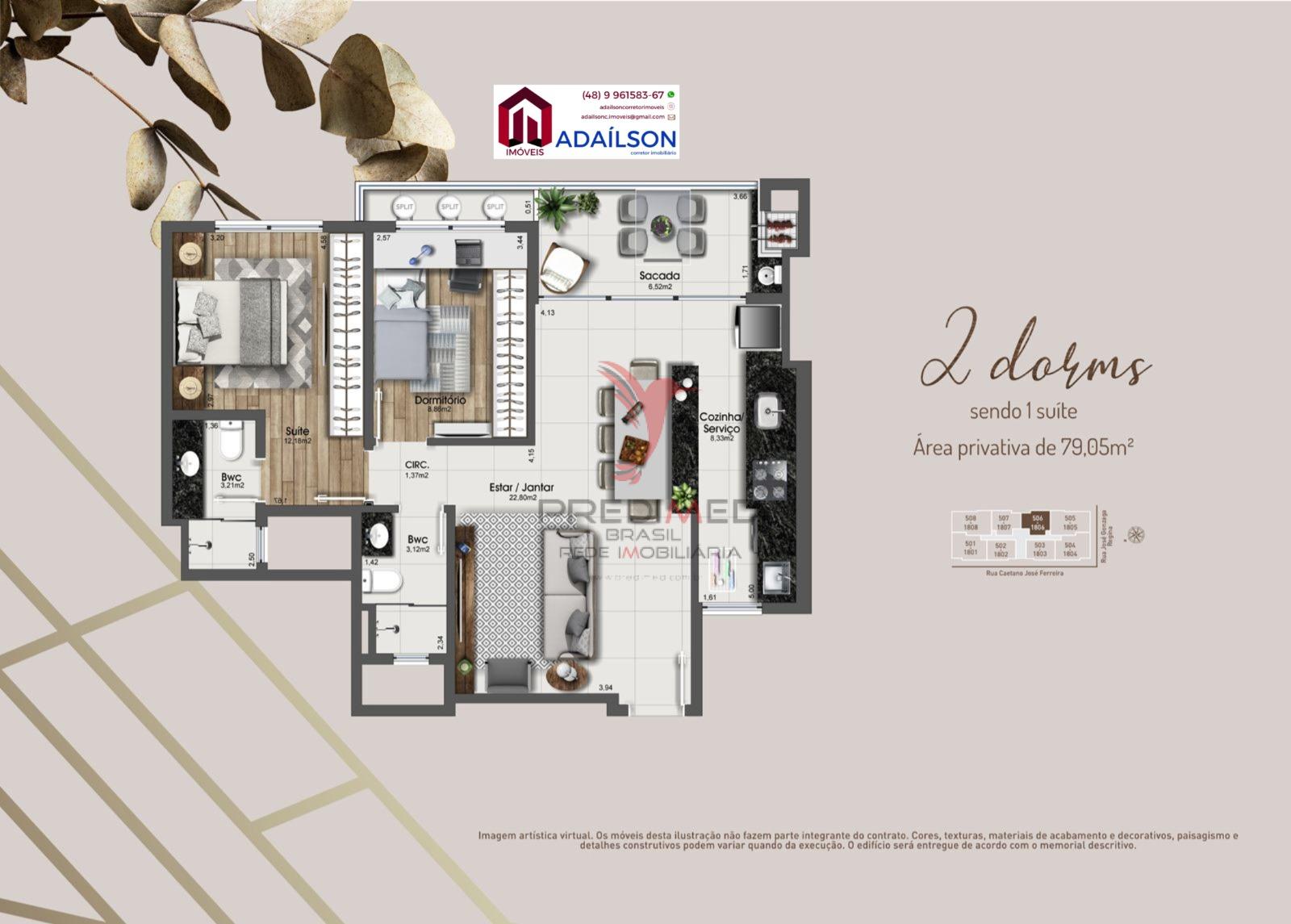 Apartamento, 2 quartos, 7405 m² - Foto 15