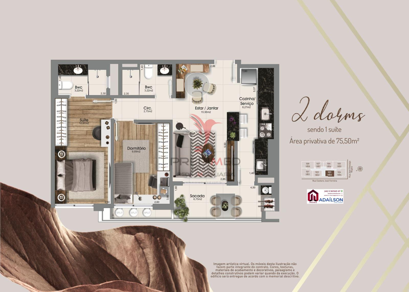 Apartamento, 2 quartos, 7405 m² - Foto 18