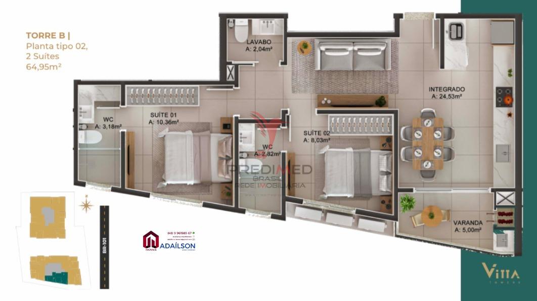 Apartamento, 2 quartos - Foto 36