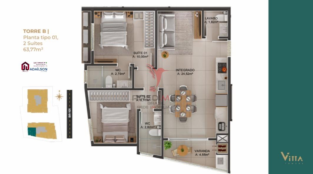 Apartamento, 2 quartos - Foto 35