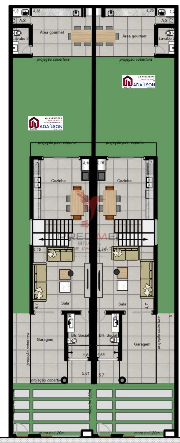 Casa, 3 quartos - Foto 2