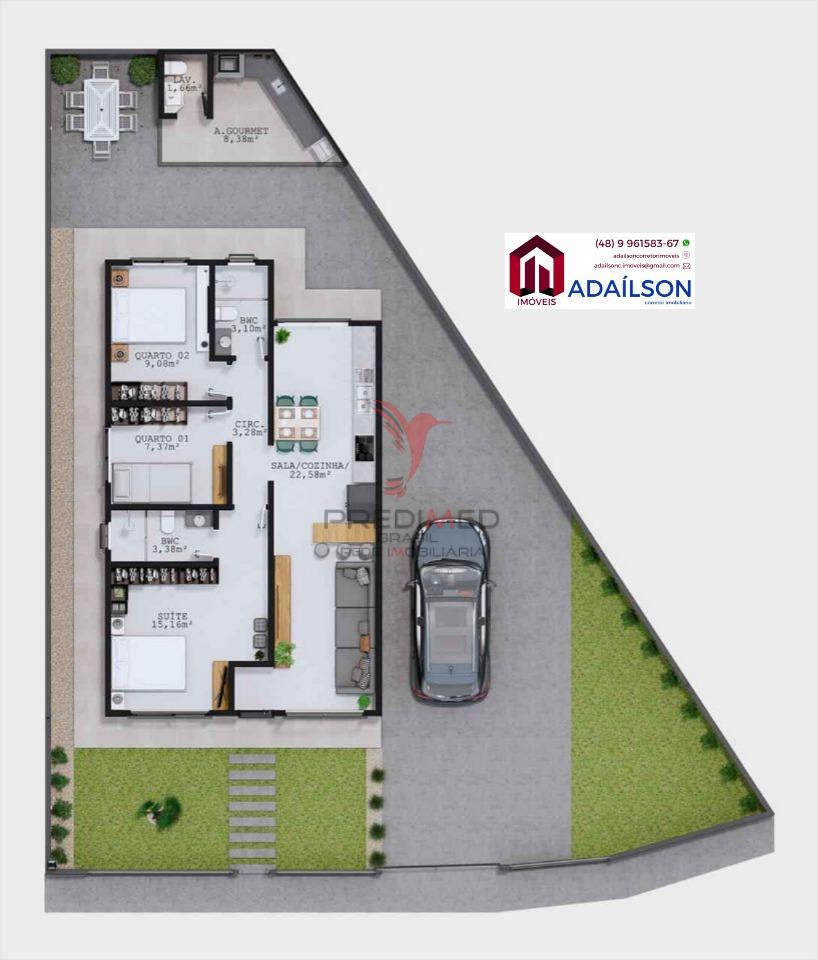 Casa, 3 quartos - Foto 12