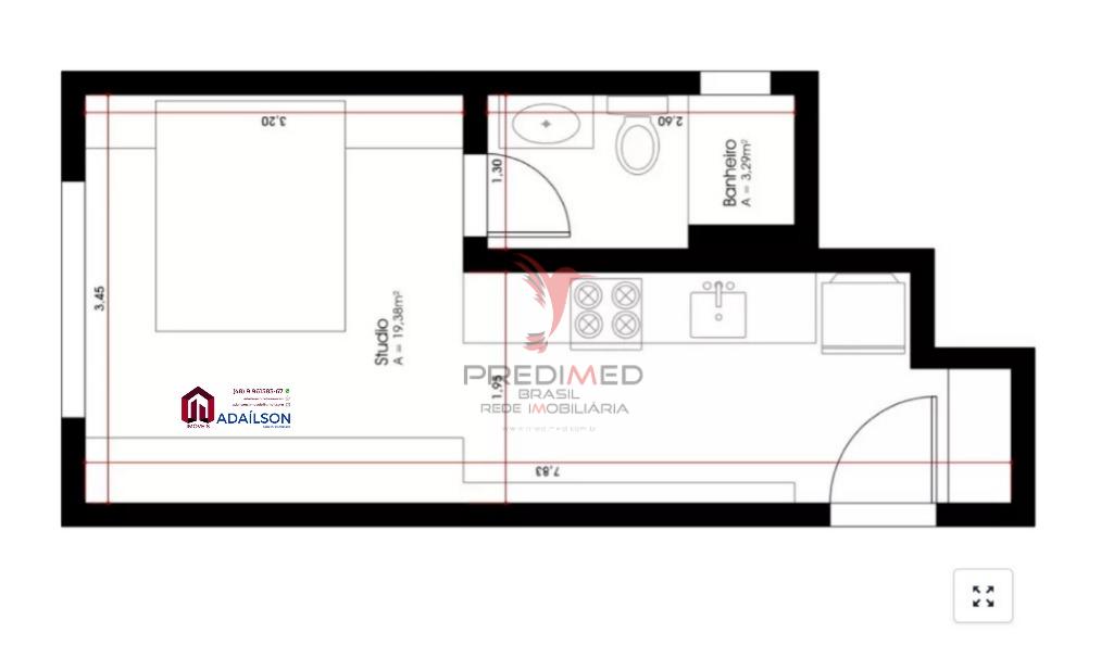 Apartamento, 1 quarto, 23 m² - Foto 32