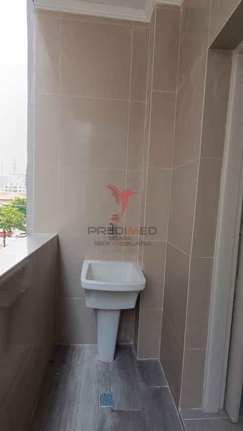 Apartamento todo reformado com  1 Dormitório com suite a 100 m da Praia Avenida Senador Pinheiro Machado Santos - 