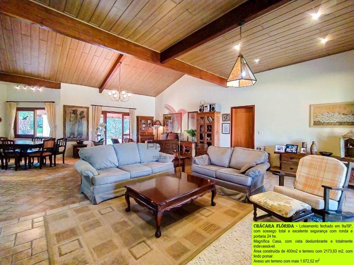 VENDO Magnífica Casa plana em Itu/SP, com piscina , vista deslumbrante e sossego total - Itu - 