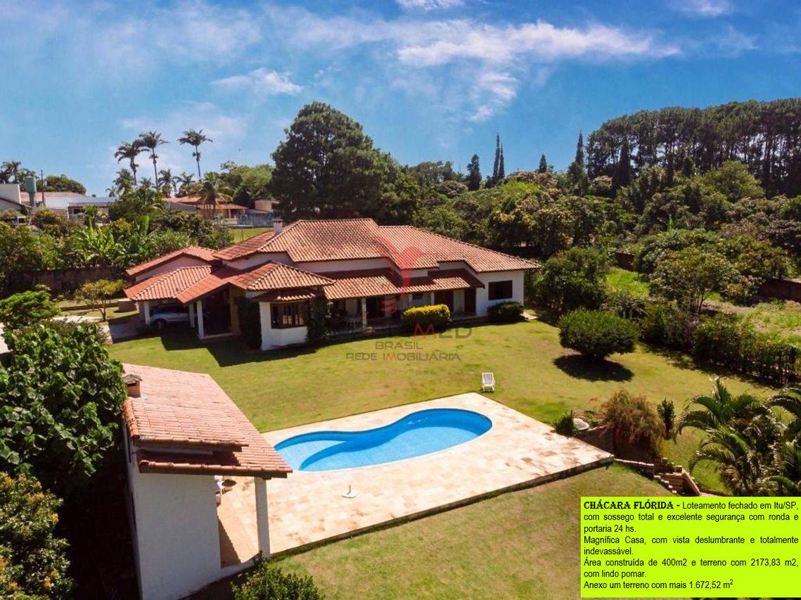 VENDO Magnífica Casa plana em Itu/SP, com piscina , vista deslumbrante e sossego total - Itu - 