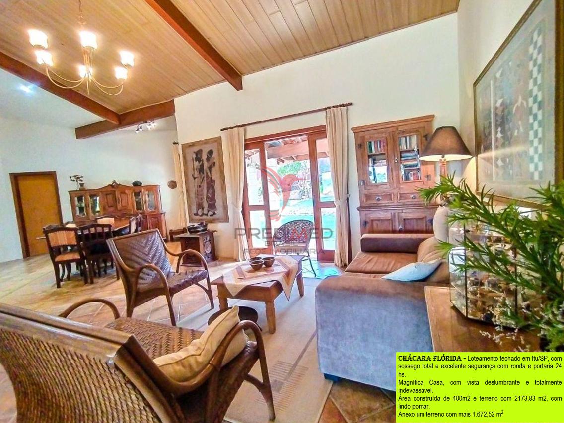 VENDO Magnífica Casa plana em Itu/SP, com piscina , vista deslumbrante e sossego total - Itu - 