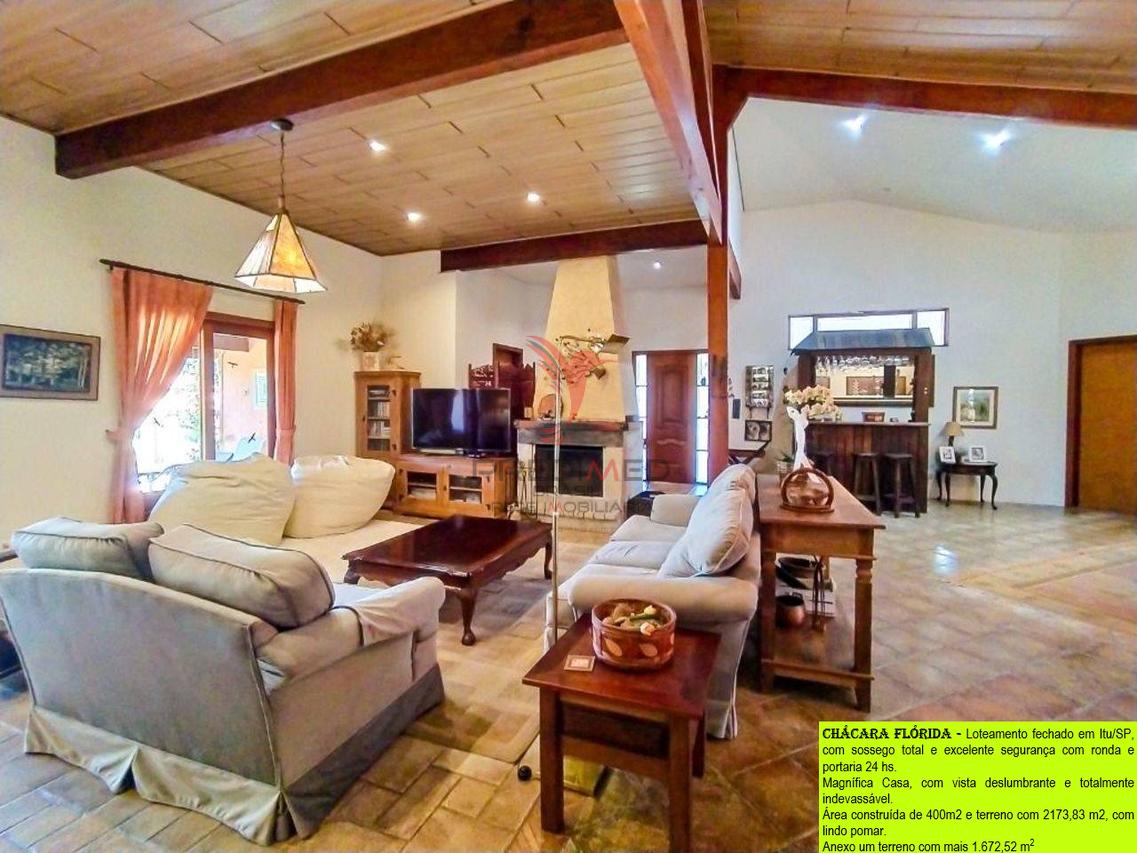 VENDO Magnífica Casa plana em Itu/SP, com piscina , vista deslumbrante e sossego total - Itu - 