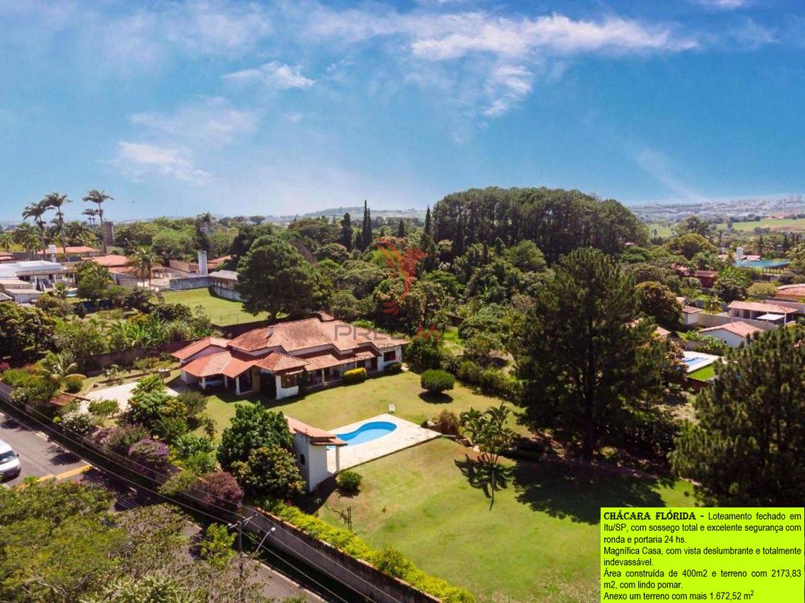 VENDO Magnífica Casa plana em Itu/SP, com piscina , vista deslumbrante e sossego total - Itu - 