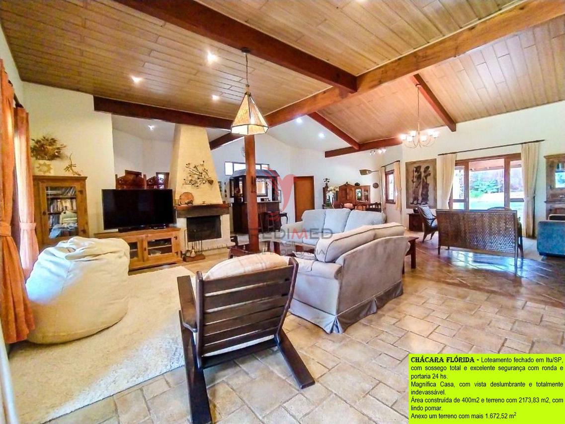 VENDO Magnífica Casa plana em Itu/SP, com piscina , vista deslumbrante e sossego total - Itu - 