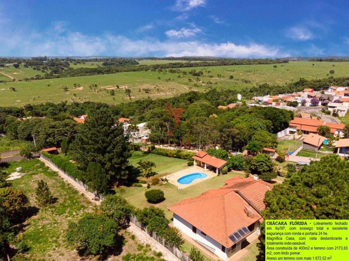 VENDO Magnífica Casa plana em Itu/SP, com piscina , vista deslumbrante e sossego total - Itu - 