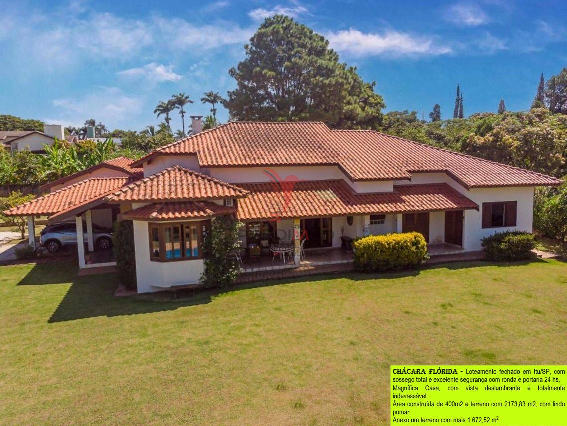 VENDO Magnífica Casa plana em Itu/SP, com piscina , vista deslumbrante e sossego total - Itu - 
