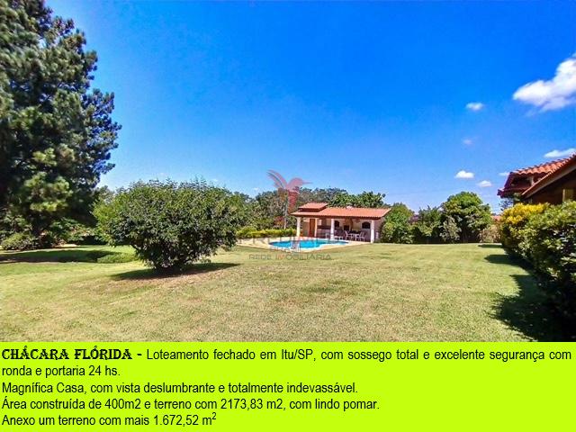 VENDO Magnífica Casa plana em Itu/SP, com piscina , vista deslumbrante e sossego total - Itu - 