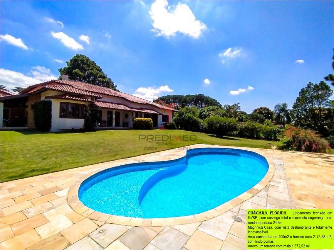 VENDO Magnífica Casa plana em Itu/SP, com piscina , vista deslumbrante e sossego total - Itu - 