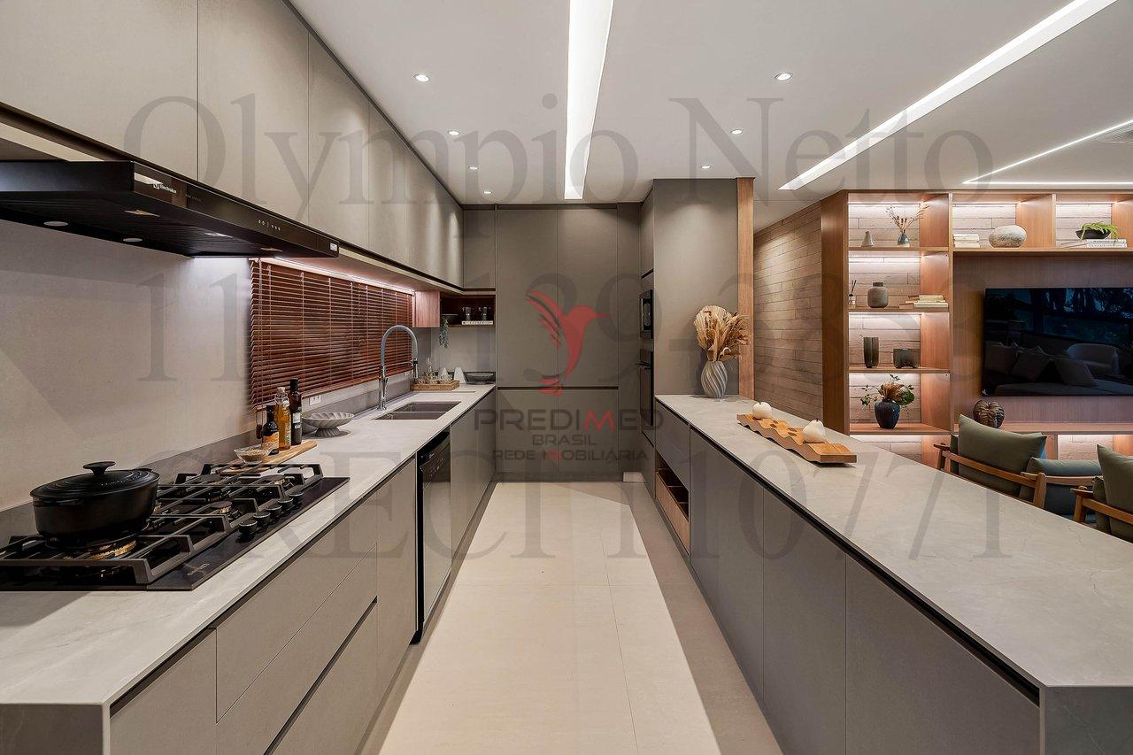 Apartamento no Brooklyn,Mobiliado Porteira fechada.3 Suites, 3 Vagas de Garagem - São Paulo - 
