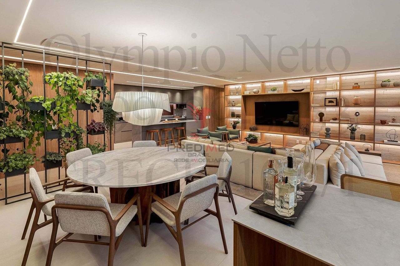 Apartamento no Brooklyn,Mobiliado Porteira fechada.3 Suites, 3 Vagas de Garagem - São Paulo - 