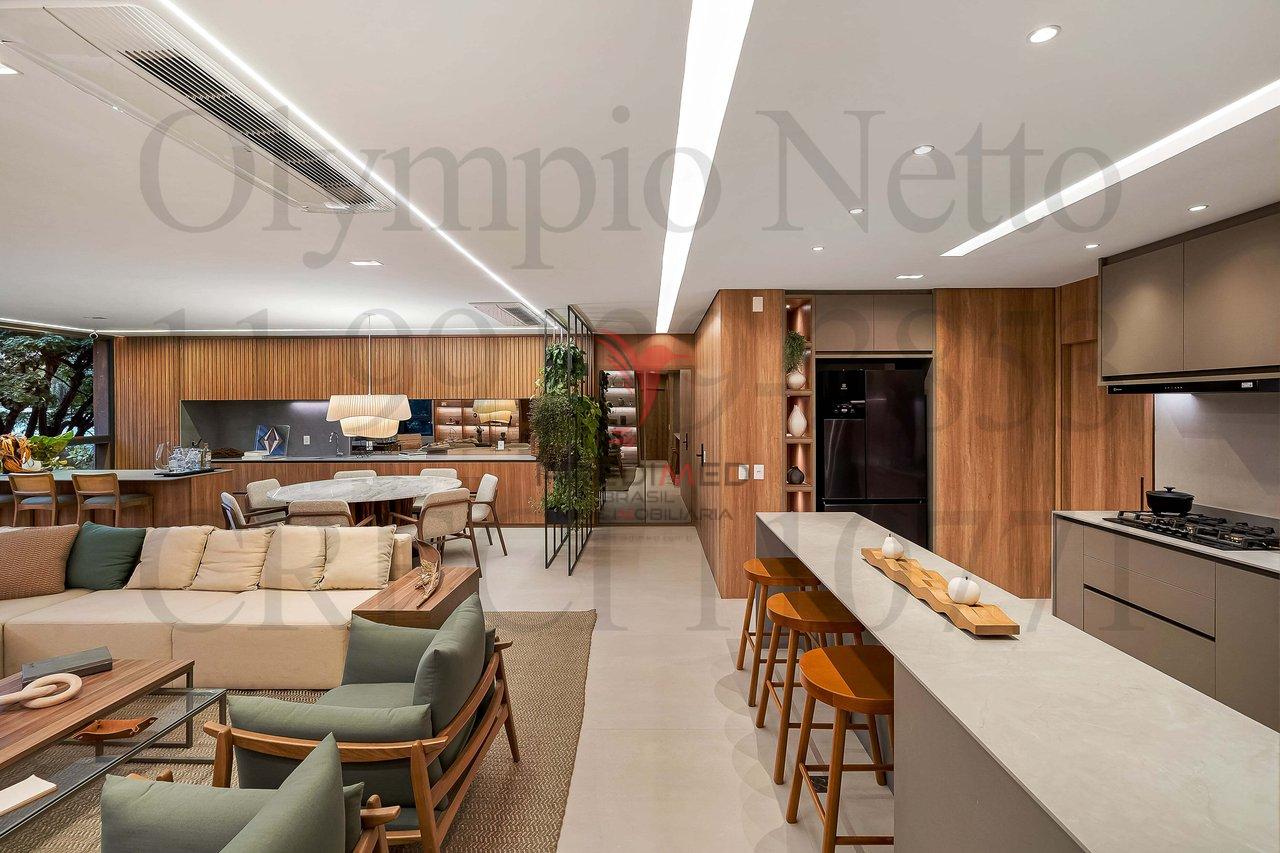 Apartamento no Brooklyn,Mobiliado Porteira fechada.3 Suites, 3 Vagas de Garagem - São Paulo - 
