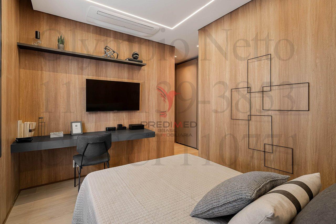 Apartamento no Brooklyn,Mobiliado Porteira fechada.3 Suites, 3 Vagas de Garagem - São Paulo - 