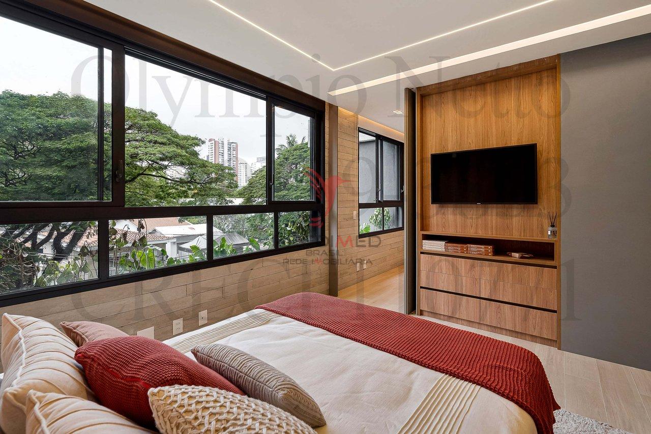 Apartamento no Brooklyn,Mobiliado Porteira fechada.3 Suites, 3 Vagas de Garagem - São Paulo - 