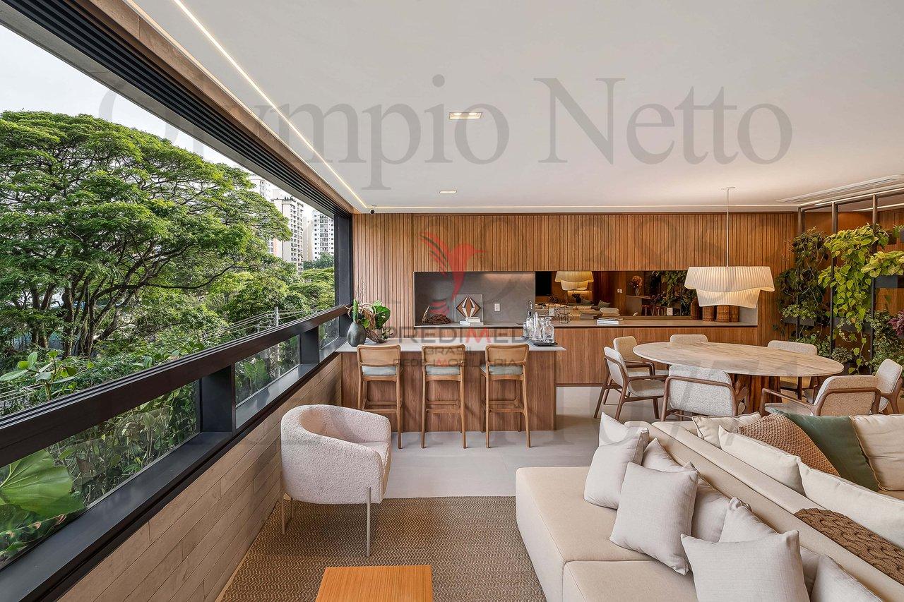 Apartamento no Brooklyn,Mobiliado Porteira fechada.3 Suites, 3 Vagas de Garagem - São Paulo - 