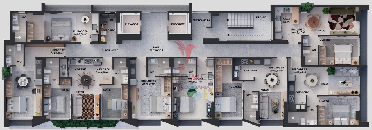 Apartamento, 1 quarto, 48 m² - Foto 22