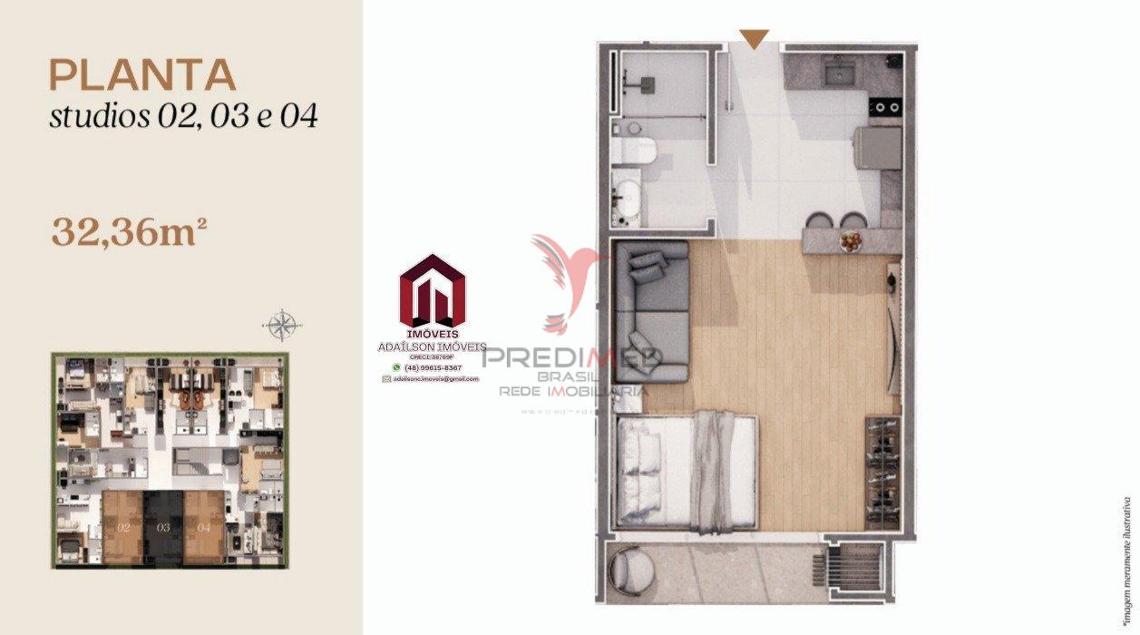 Zenith Residence Cotas a partir de R$ 510 mil Unidades habitacionais Floripa SC - BRASIL Rua dos Pargos Florianópolis - 