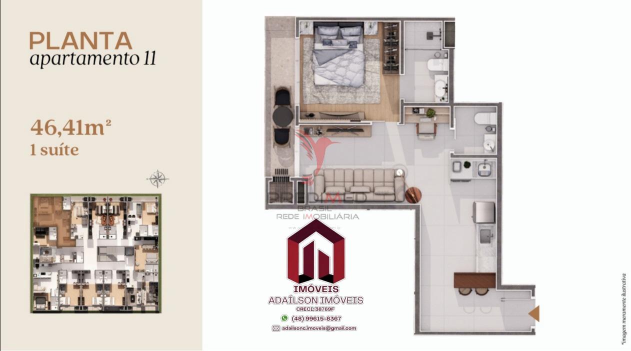 Apartamento, 1 quarto, 46 m² - Foto 33