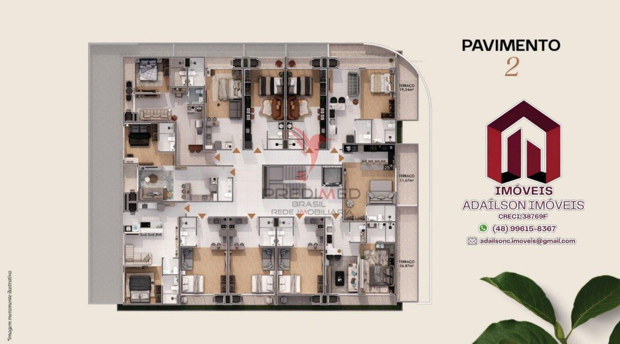 Zenith Residence Cotas a partir de R$ 510 mil Unidades habitacionais Floripa SC - BRASIL Rua dos Pargos Florianópolis - 