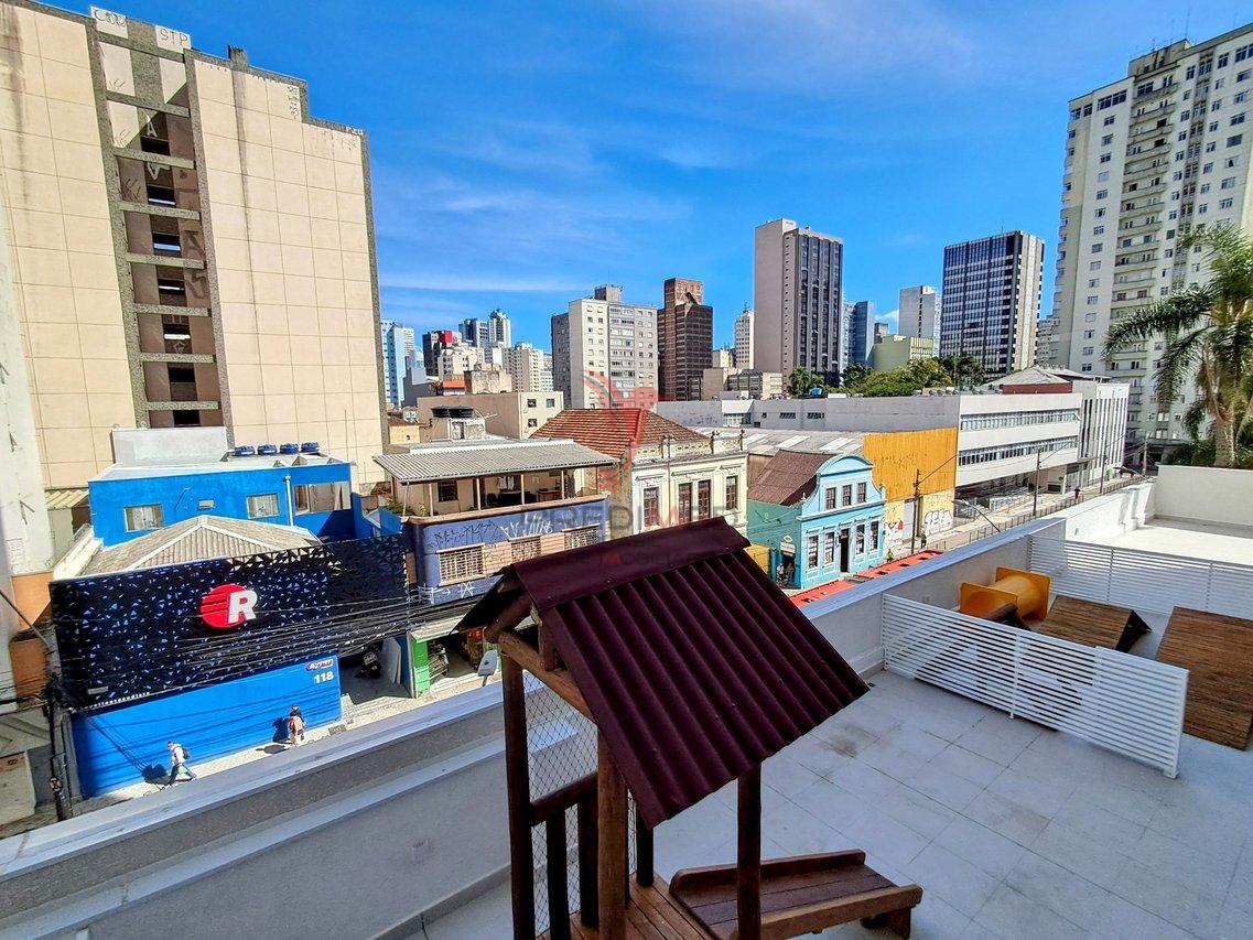 Stúdios Novos com Sacada ,no Centro de Curitiba com 27 m Rua André de Barros Curitiba - 