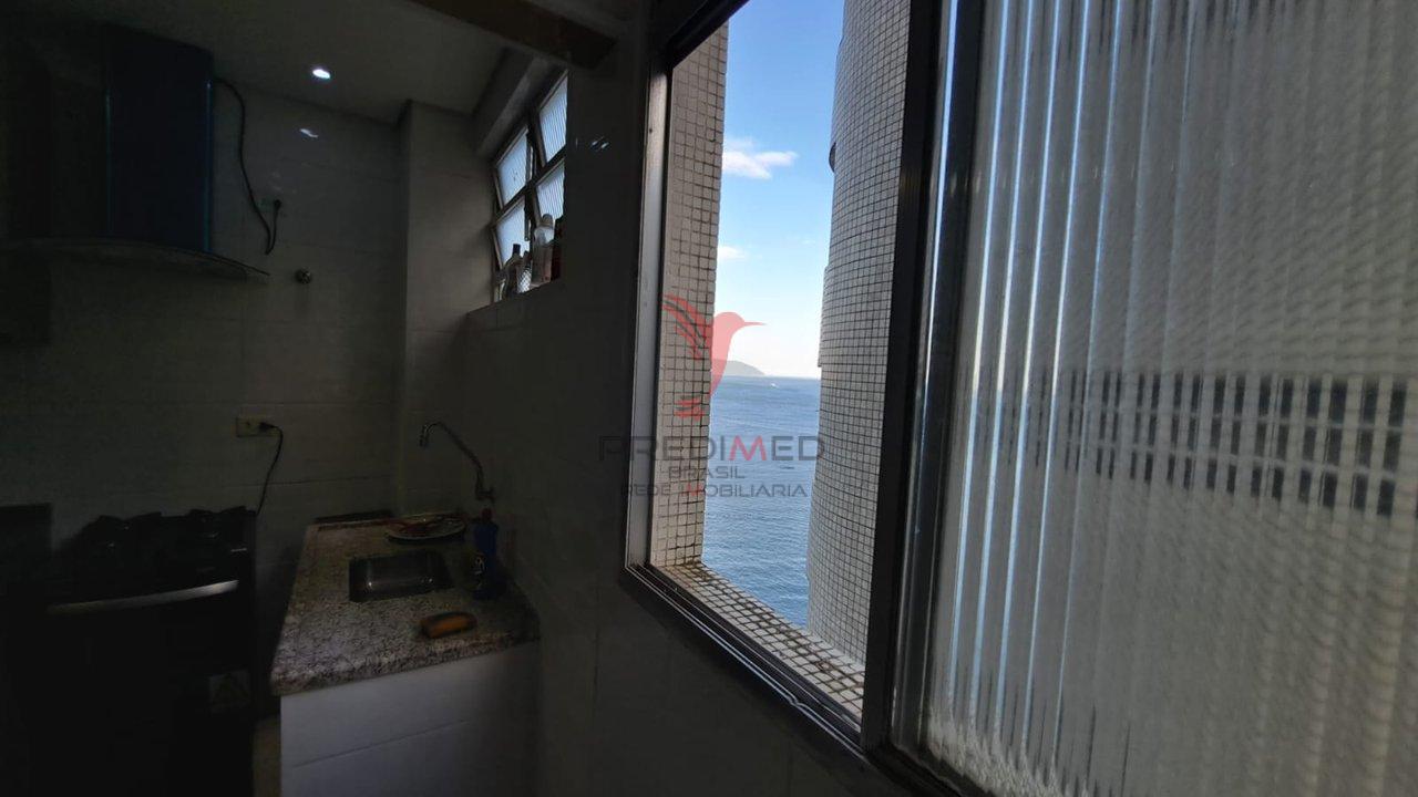 Apartamento á venda em São Vicente,com vista para o mar excelente localização Avenida Presidente Getúlio Vargas São Vicente - 