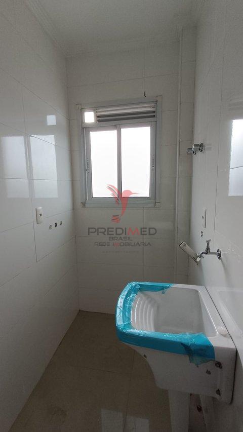 Apartamento com varandão novo de 3 Suites á venda com vista mar no Tupi, Praia Grande  Rua Xavantes Praia Grande - 