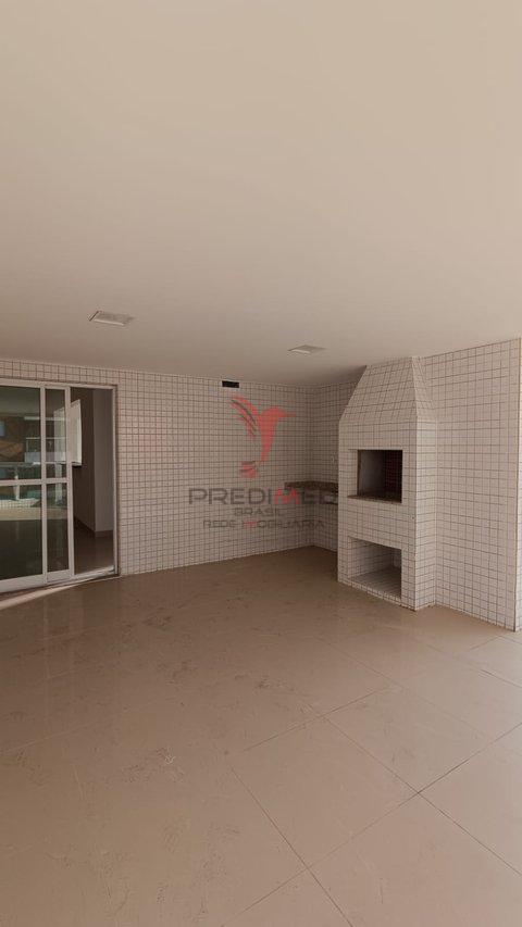 Apartamento com varandão novo de 3 Suites á venda com vista mar no Tupi, Praia Grande  Rua Xavantes Praia Grande - 