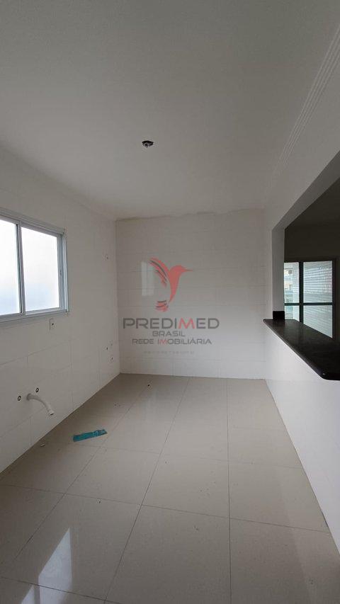 Apartamento com varandão novo de 3 Suites á venda com vista mar no Tupi, Praia Grande  Rua Xavantes Praia Grande - 